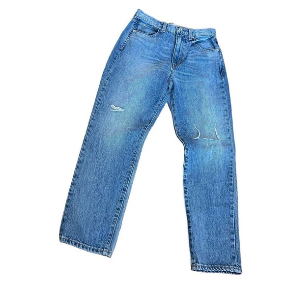 Revolve SLVRLAKE Beatnik High Waist Ankle Straight Leg Jeans sz 27 Rockaway blue - Picture 4 of 10